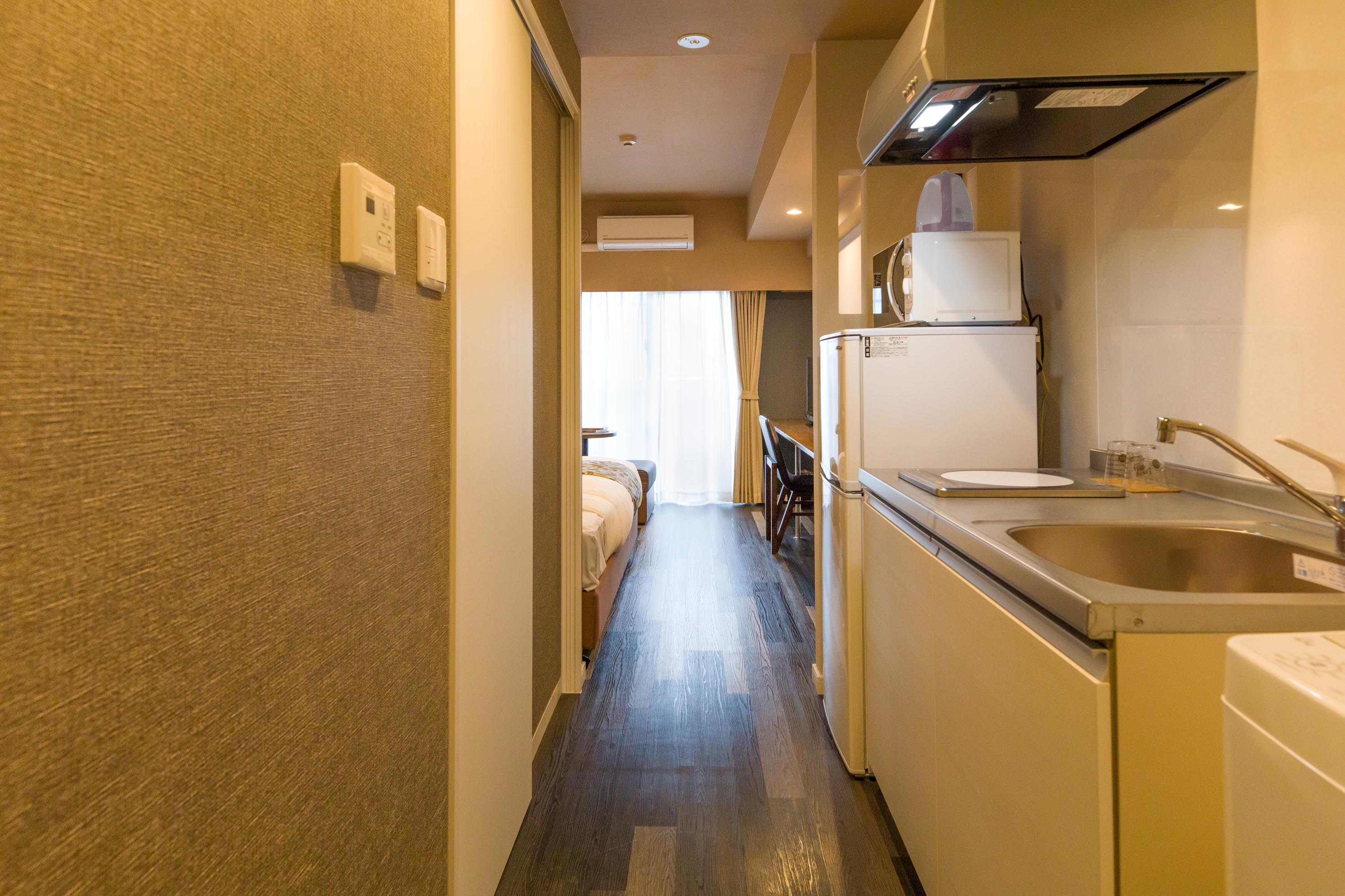 HOTEL KINJO 壺川駅 5 ダブルルーム【24平米】 キッチン
