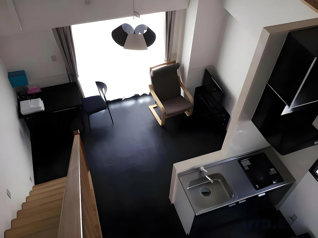 HOTEL KINJO 旭橋ウエスト辻 216 ロフトツイン【27+ロフト11平米】 ロフトからの眺め